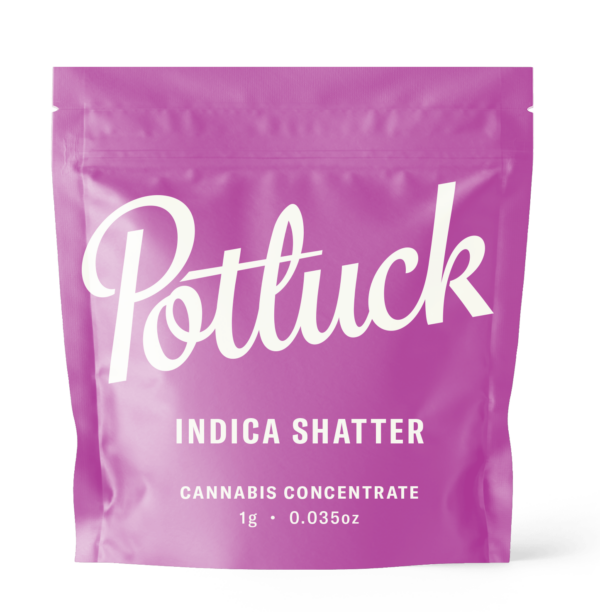 Potluck - Indica Shatter - cannabis Concentrate | Herbarium Canada