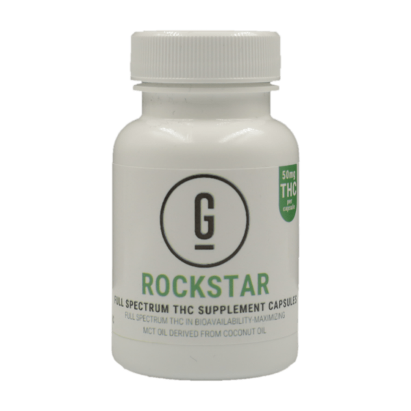 GRASS – THC Capsules – Rockstar – 50mg | Herbarium Canada