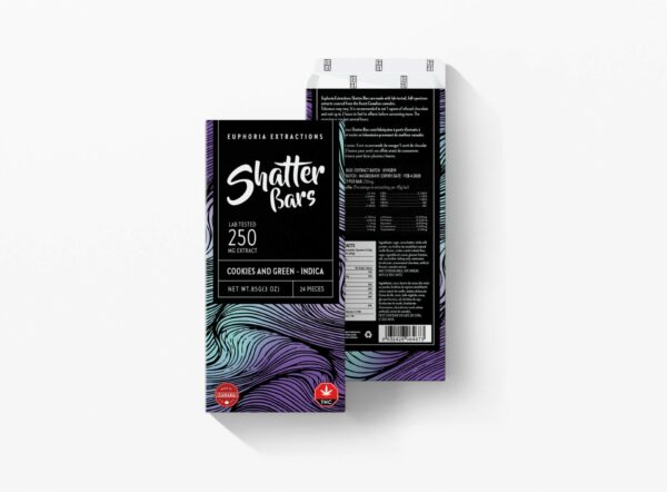 Euphoria Extractions – 500mg Shatter Bar – Milk Chocolate (Sativa) | Herbarium Canada