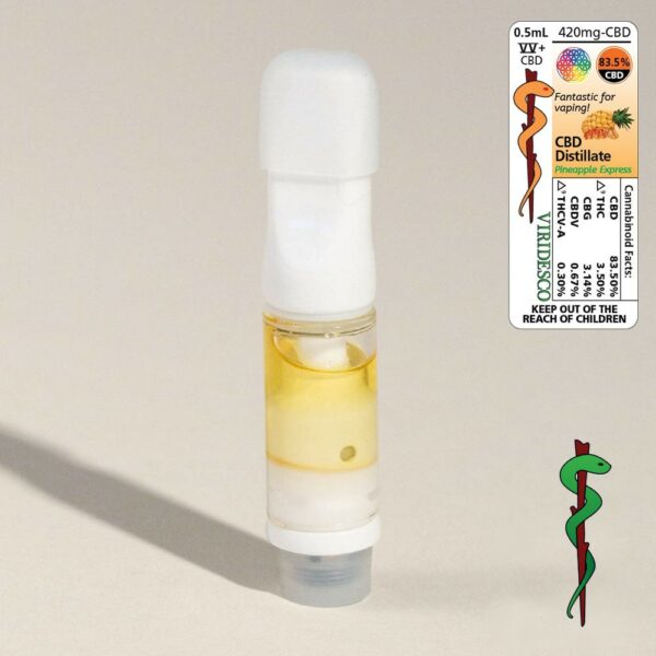 Viridesco – CBD Vape Cart – Pineapple Express 0.5ml | Herbarium Canada