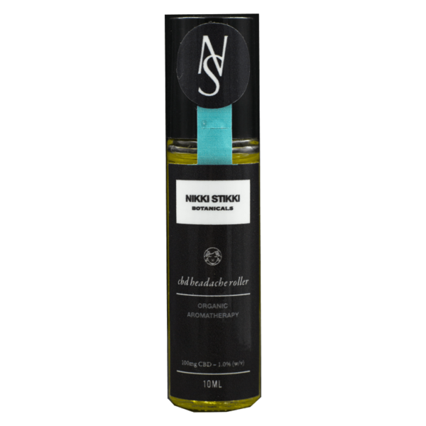 Nikki Stikki Botanicals – Organic Aromatherapy – CBD Headache Roller 100mg CBD | Herbarium Canada