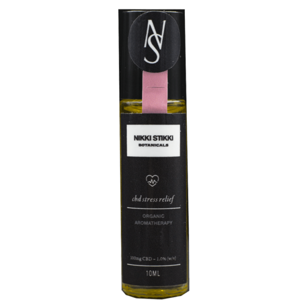 Nikki Stikki Botanicals – Organic Aromatherapy – CBD Stress Relief Roller 100mg CBD | Herbarium Canada