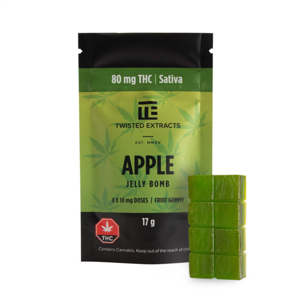 Twisted Extracts – Apple Jelly Bomb – Sativa – 80mg THC | Herbarium Canada