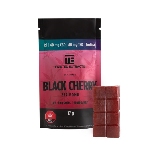 Twisted Extracts – Black Cherry 1:1 Zzz Bombs | Herbarium Canada