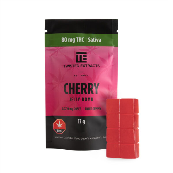 Twisted Extracts – Cherry Jelly Bomb – Sativa – 80mg THC | Herbarium Canada