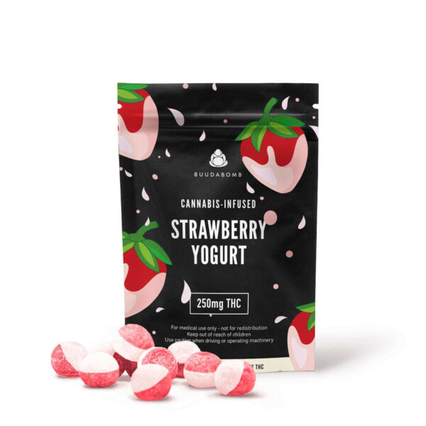 Buudabomb – Strawberry Yogurt Explosion – 250mg THC | Herbarium Canada