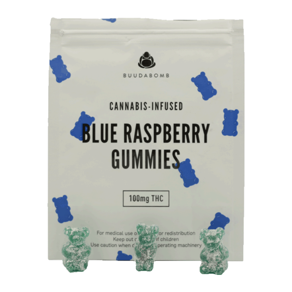 Buudabomb – Blue Raspberry Gummies – 100mg | Herbarium Canada
