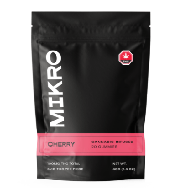 Mikro – THC Gummies – 100mg THC – Cherry | Herbarium Canada