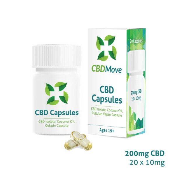 CBD Move – CBD Capsules – 200mg CBD | Herbarium Canada