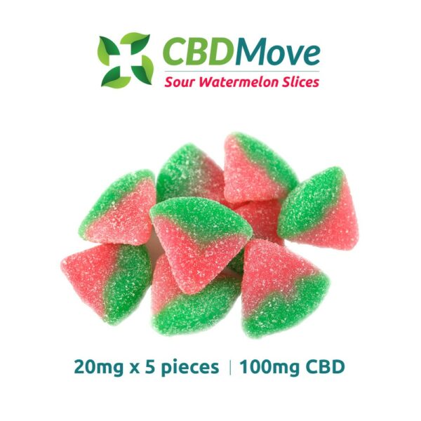 CBD Move – CBD Gummies – Watermelon – 100mg CBD | Herbarium Canada