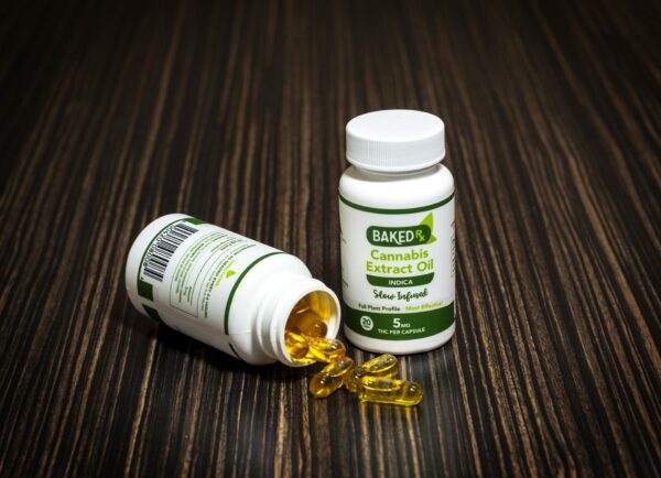 Baked Edibles -Indica Cannoil Capsules 5mg | Herbarium Canada