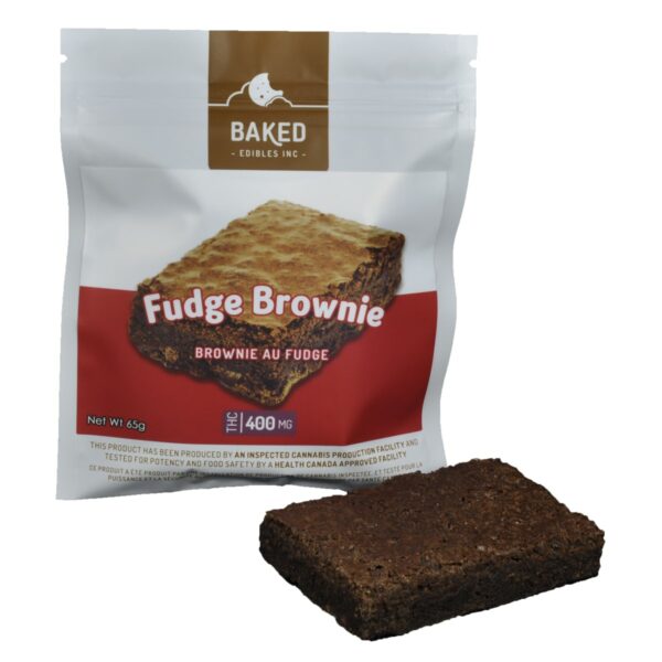 Baked Edibles – Fudge Brownie 400mg THC | Herbarium Canada