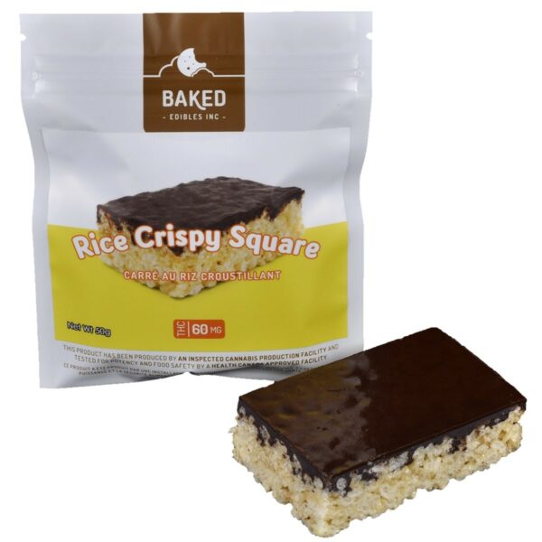 Baked Edibles – Rice Crispy Squares 60mg THC | Herbarium Canada