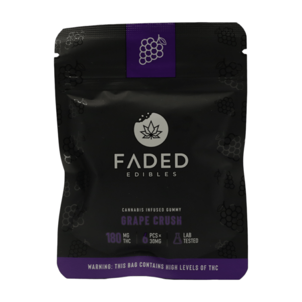 Faded Edibles – Grape Crush – 180mg | Herbarium Canada