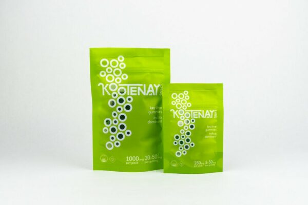 Kootenay Labs – Indica Gummies – Key Lime – 250mg THC | Herbarium Canada