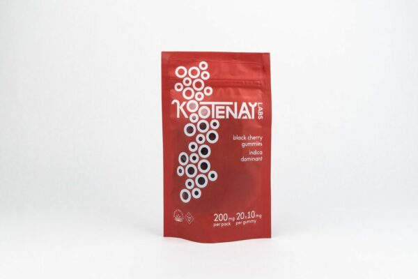 Kootenay Labs – Indica Gummies – Black Cherry – 200mg THC | Herbarium Canada
