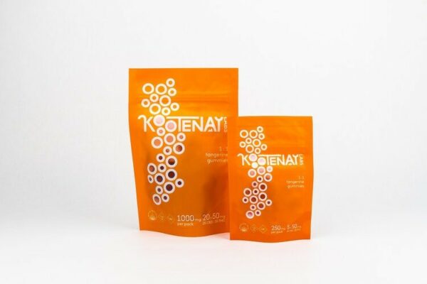 Kootenay Labs – 1:1 Gummies – Tangerine – 1000mg | Herbarium Canada