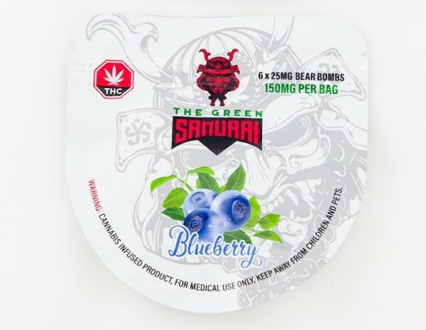 The Green Samurai – Blueberry Gummies – 150mg | Herbarium Canada