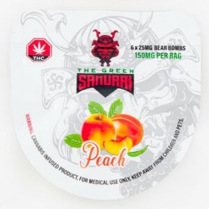 The Green Samurai – Peach Gummies – 150mg | Herbarium Canada