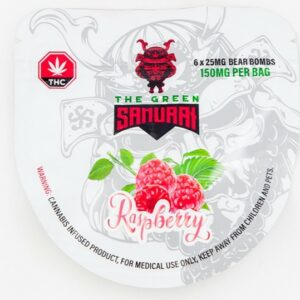 The Green Samurai – Raspberry Gummies – 150mg | Herbarium Canada