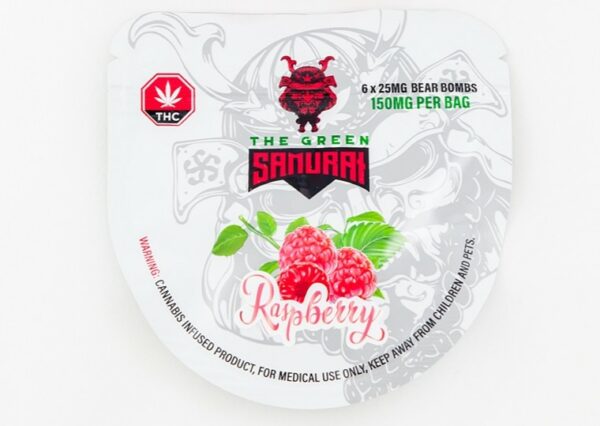 The Green Samurai – Raspberry Gummies – 150mg | Herbarium Canada