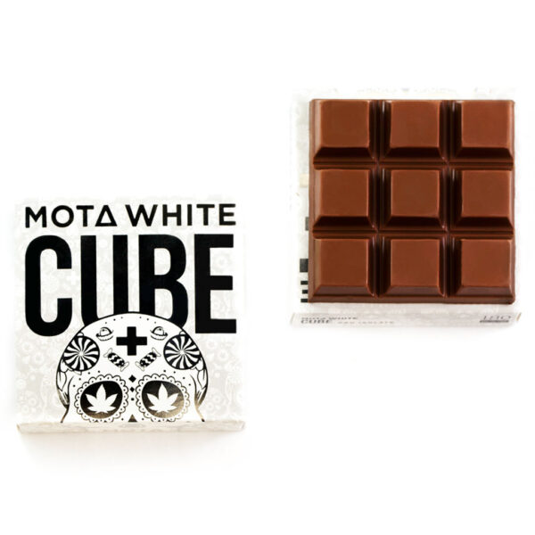 MOTA White Cube – 180mg CBD Milk Chocolate Cube | Herbarium Canada