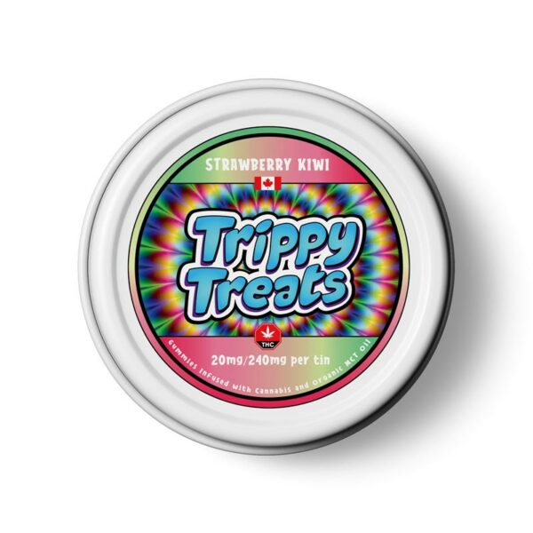 Trippy Treats – Strawberry Kiwi Gummies – 240mg THC | Herbarium Canada