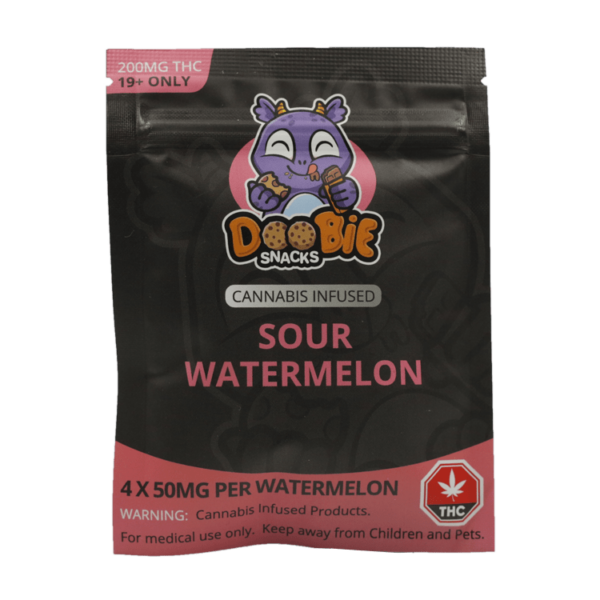 Doobie Snacks – CBD Sour Gummy Bears – 150mg CBD | Herbarium Canada