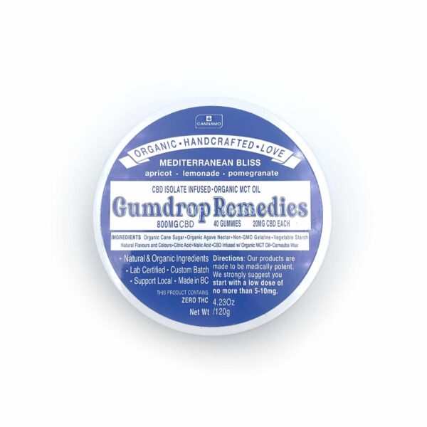 Gumdrop Remedies – Mediterranean Bliss Gummies – 800mg CBD | Herbarium Canada