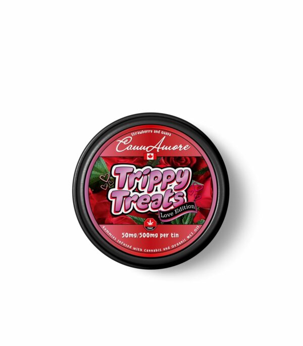 Trippy Treats – Strawberry Guava – CannAmore Love Edition – 500mg THC | Herbarium Canada