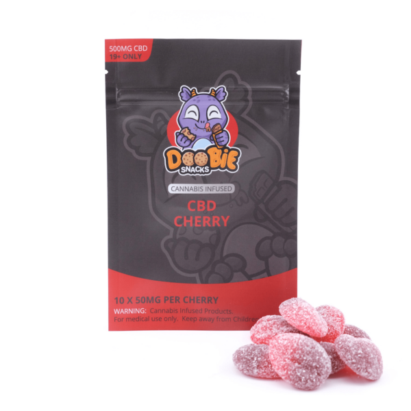 Doobie Snacks – CBD Cherry Gummies – 500mg CBD | Herbarium Canada