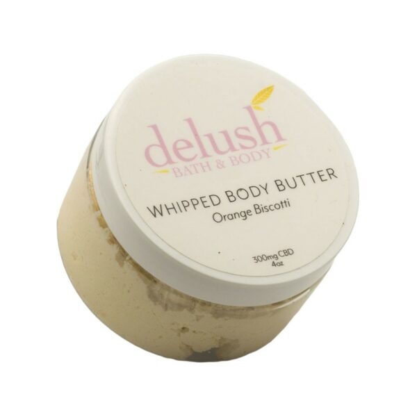 Delush Bath and Body – Whipped Body Butter – Orange Dreamsicle 300mg CBD | Herbarium Canada