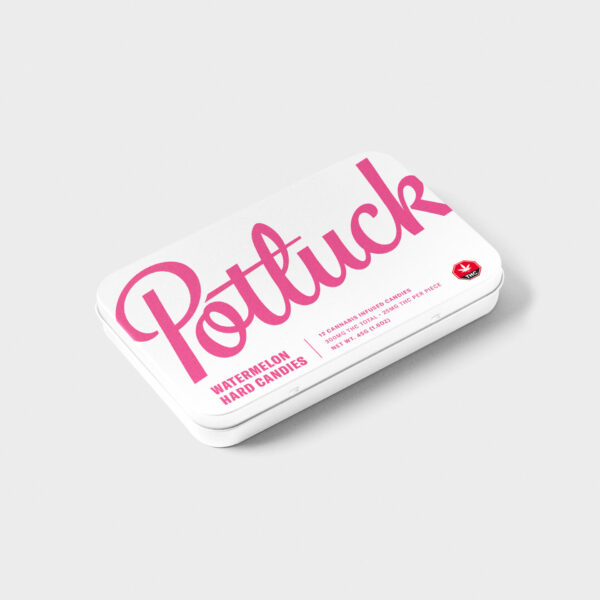 Potluck – Hard Candy – Watermelon – 300mg THC | Herbarium Canada