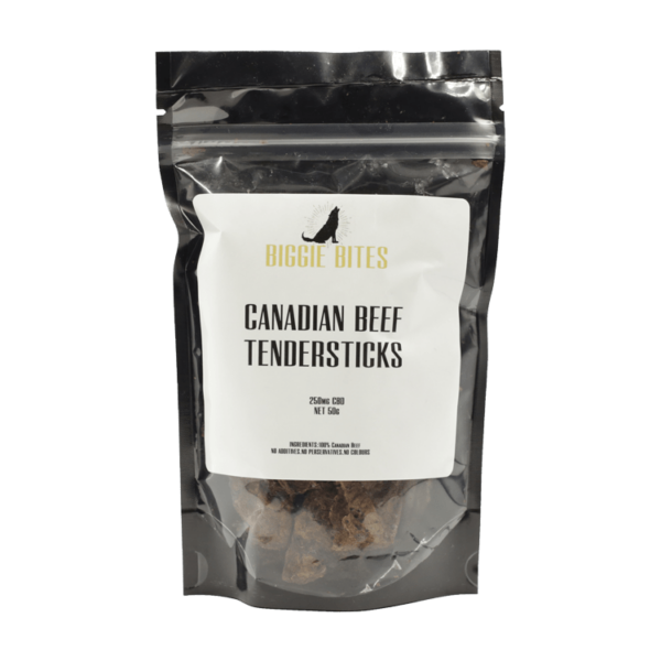 Biggie Bites – Canadian Beef Tendersticks – 250mg CBD | Herbarium Canada