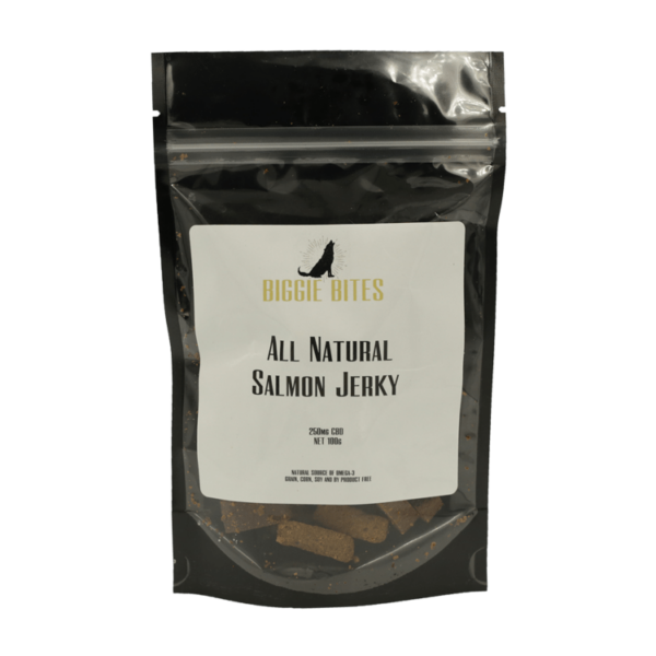Biggie Bites – All Natural Salmon Jerky – 250mg CBD | Herbarium Canada