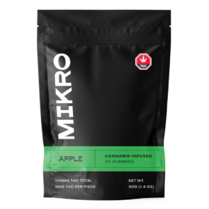 Mikro – THC Gummies – 100mg THC – Apple | Herbarium Canada