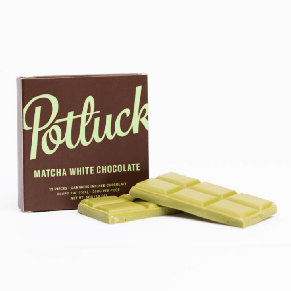 Potluck – Infused Chocolate – Matcha White Chocolate – 300mg THC | Herbarium Canada