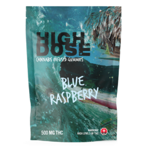 High Dose – cannabis Infused Gummies – Blue Raspberry – 1000mg/1500mg | Herbarium Canada