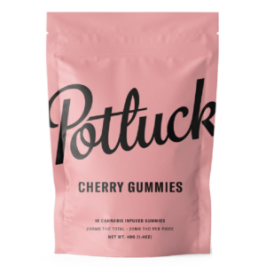 Potluck Extracts – Cherry Gummies – 200mg THC | Herbarium Canada