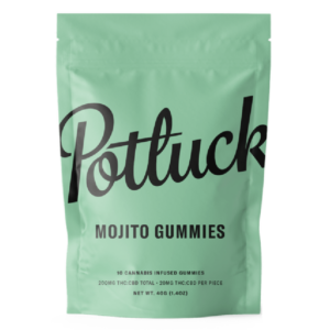 Potluck Extracts – Mojito Gummies (1:1) – 100mg THC / 100mg CBD | Herbarium Canada