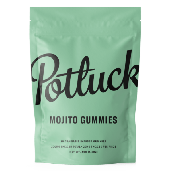 Potluck Extracts – Mojito Gummies (1:1) – 100mg THC / 100mg CBD | Herbarium Canada