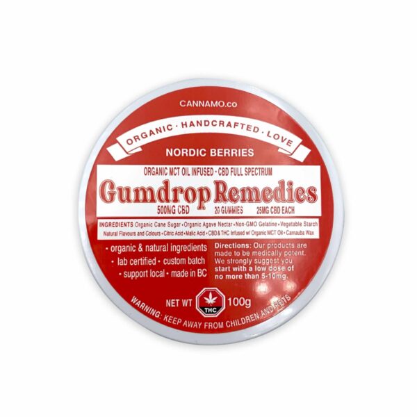 Gumdrop Remedies – Nordic Berries – 500mg CBD | Herbarium Canada