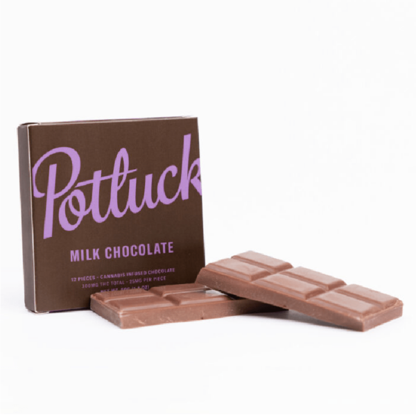 Potluck – Infused Chocolate – Milk Chocolate – 300mg THC | Herbarium Canada