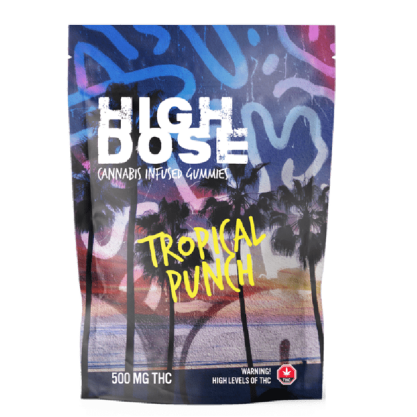 High Dose – cannabis Infused Gummies – Tropical Punch – 500mg/1000mg | Herbarium Canada