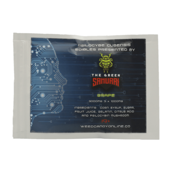 The Green Samurai – Shroom Gummies – Grape – 3g | Herbarium Canada