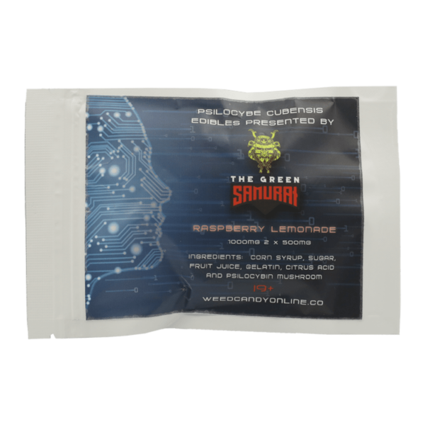 The Green Samurai – Shroom Gummies – Raspberry Lemonade – 1g | Herbarium Canada