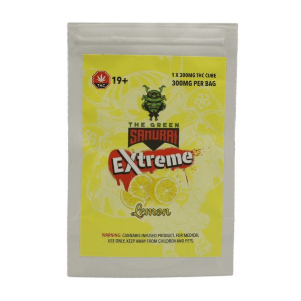 Green Samurai Extreme – Lemon Gummy – 300mg THC | Herbarium Canada